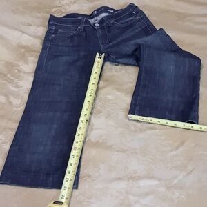 7 for all mankind  CROP DOJO JEANS STRETCH VERY CONFY Size 27 WOMENS MADE IN USA